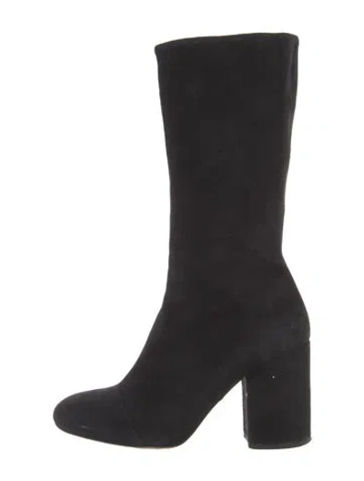 Pre-owned Marimekko Suede Boots In Black
