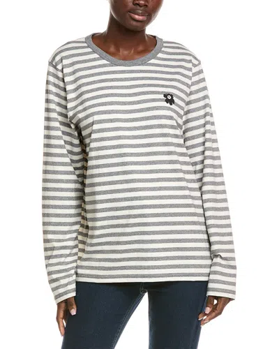 Marimekko Tasaraita Unisex Unikko Kioski Jersey Sh In Gray