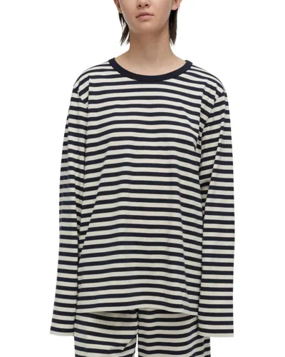 Marimekko Tasaraita Kioski Jersey Shirt In White