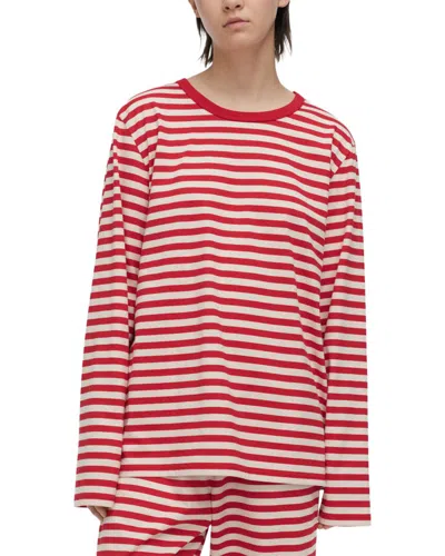 Marimekko Tasaraita Kioski Jersey Shirt In Red