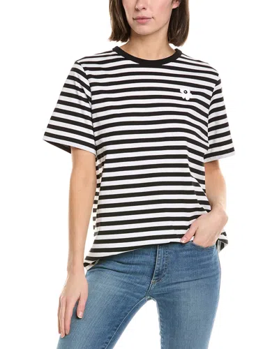 Marimekko Tasaraita Relaxed T-shirt In Black