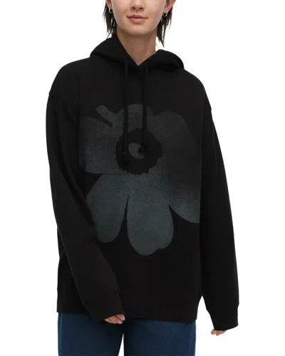 Marimekko Teesi Unikko Placement Kioski Hoodie In Black
