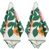 Marimekko The Green Green Set Of 2 Tea Towels In 163