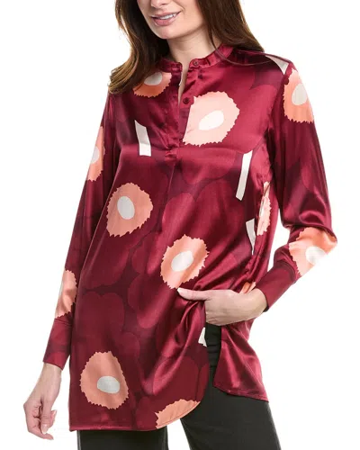 MARIMEKKO MARIMEKKO TIINA SILK-BLEND BLOUSE