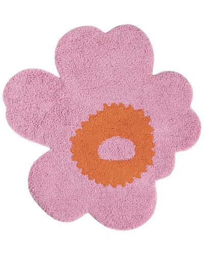 Marimekko Unikko Bath Mat 73x74cm In Pink