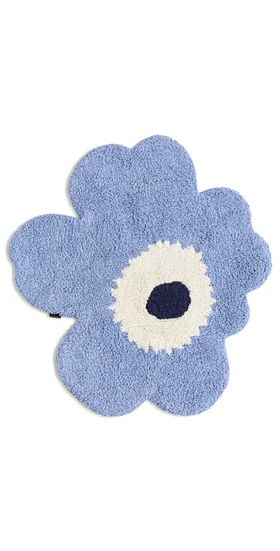 Marimekko Unikko Bath Mat Light Blue/off White/navy