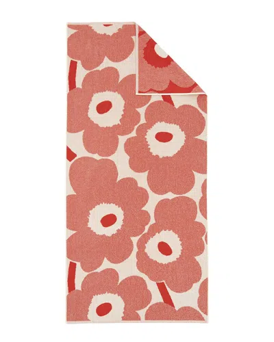 Marimekko Unikko Bath Towel 70x150cm In Orange