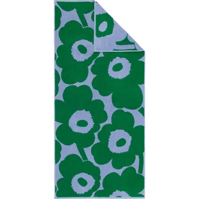 Marimekko Unikko Bath Towel In Green