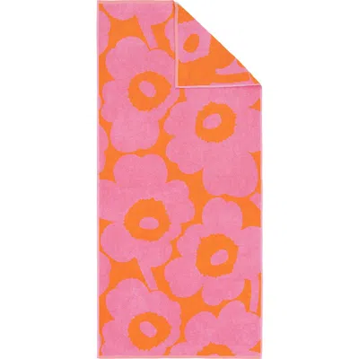 Marimekko Unikko Bath Towel In Pink