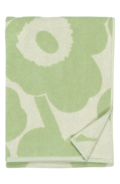 Marimekko Unikko Bath Towel In Green