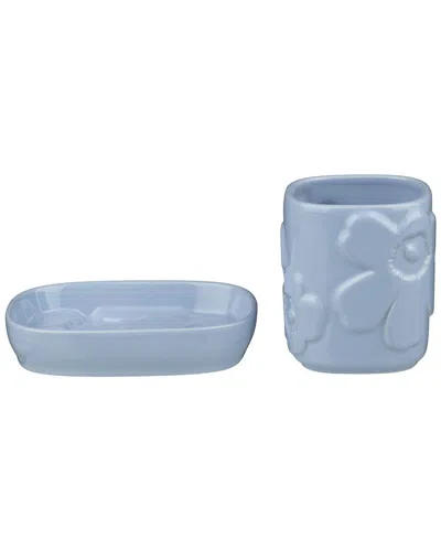 Marimekko Unikko Bathroom Set In Blue