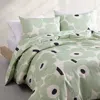 Marimekko Unikko Duvet Cover & Sham Set In Celadon Green