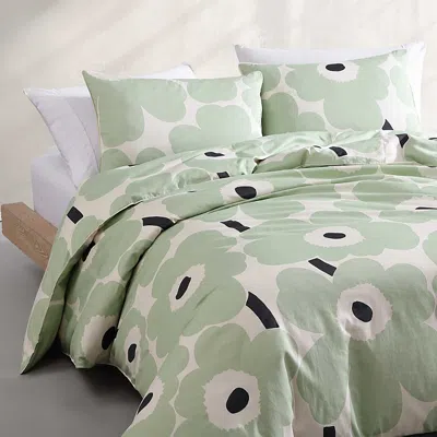 MARIMEKKO UNIKKO COTTON 3 PIECE DUVET COVER SET, FULL QUEEN