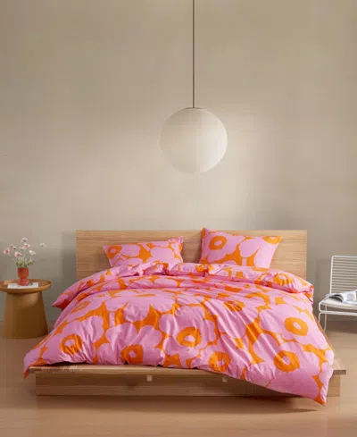Marimekko Unikko Cotton 3-pc. Duvet Cover Set, King In Multi