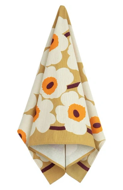 Marimekko Unikko Cotton & Linen Tea Towel In Multi