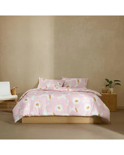 Marimekko Unikko 100% Cotton Percale Comforter Set In Multi