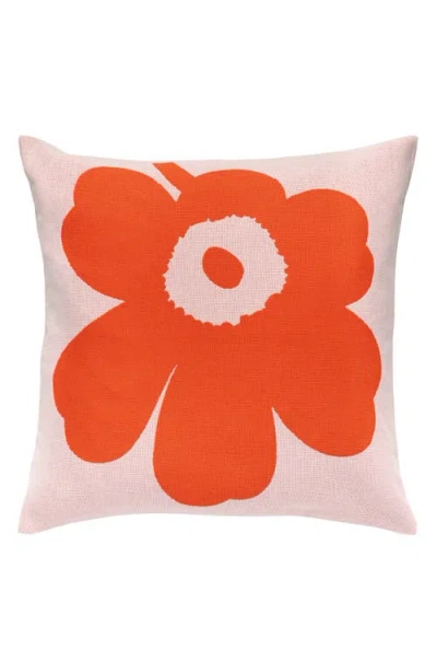 Marimekko Unikko Cushion Cover In Orange