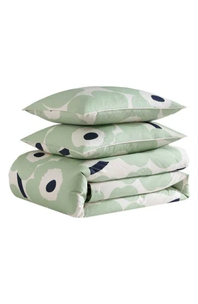 Marimekko Unikko Duvet Cover & Sham Set In Green