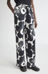 Marimekko Unikko Floral French Terry Sweatpants In White