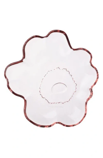 Marimekko Unikko Flower Shape Glass Plate In Multi
