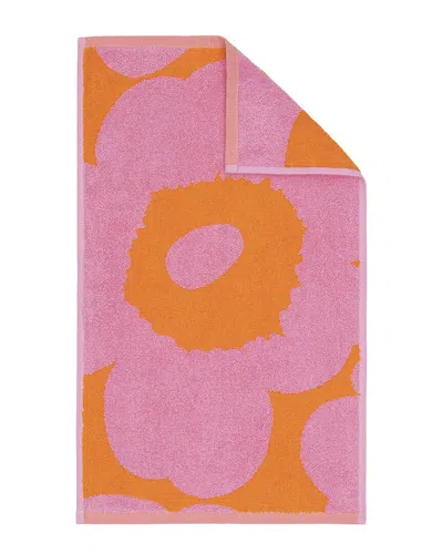 Marimekko Unikko Guest Towel 30x50cm In Orange