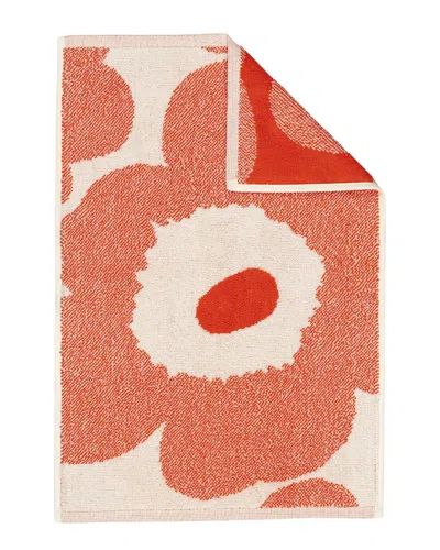 Marimekko Unikko Guest Towel 32x50cm In Orange
