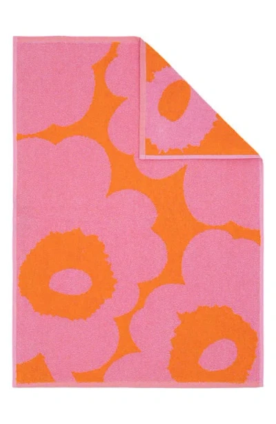 Marimekko Unikko Hand Towel In Orange