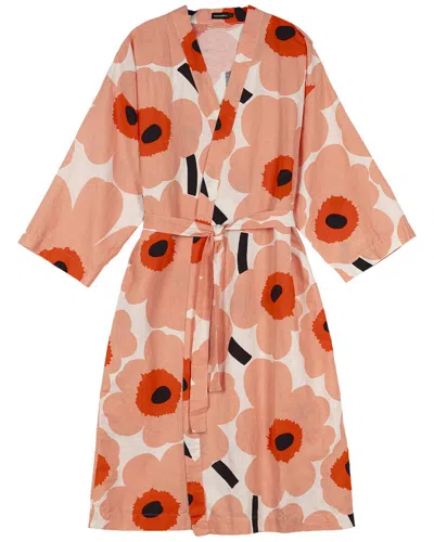 Marimekko Unikko Home Robe In Brown