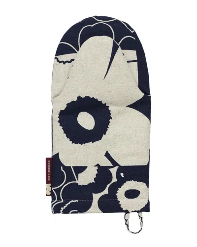 Marimekko Unikko Kollaasi Oven Mitten In White