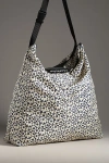 Marimekko Unikko Neat Crossbody Tote In Black