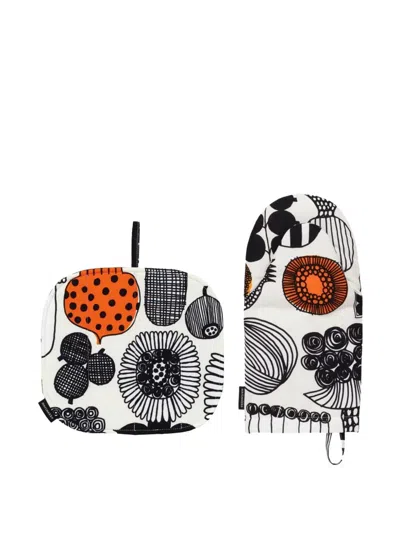Marimekko Unikko Oven Glove Set In Multi