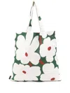 Marimekko Unikko-pattern Tote Bag In Green
