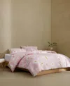 Marimekko Unikko Cotton Percale Comforter Set In Pink