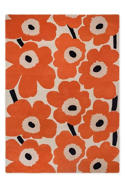Marimekko Unikko Rug In Orange