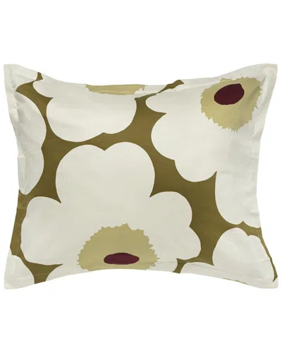 Marimekko Unikko Sateen Pillowcase 60x63-65x65 In Green