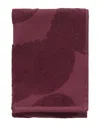 Marimekko Unikko Solid Guest Towel In Burgundy