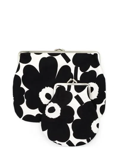 Marimekko Unikko Wallets (set Of Two) In White