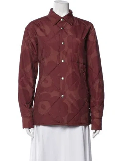 Pre-owned Marimekko Utility Jacket In Red
