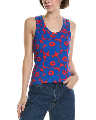 Marimekko Uusia Unikko Tank In Blue