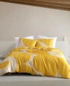 Marimekko Vesi Unikko Cotton Sateen Duvet Cover Set In Yellow