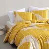 Marimekko Vesi Unikko Cotton Sateen Floral Duvet Cover Set, Full/queen In Calendula Yellow