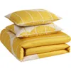 Marimekko Vesi Unikko Cotton Sateen Floral Duvet Cover Set, Full/queen In Open Medium Yellow