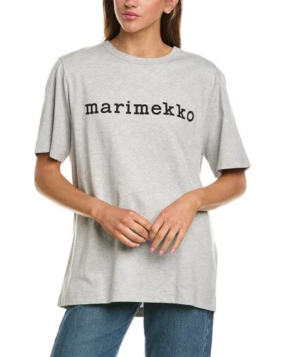 Marimekko Vihne Logo Placement Shirt In Black