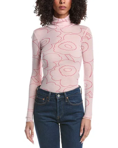 Marimekko Vilina Wool Sweater In Pink