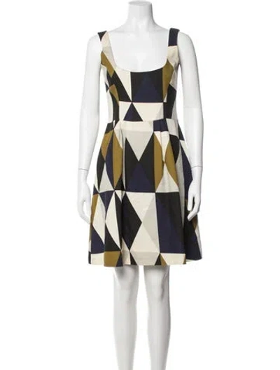 Pre-owned Marimekko Virgin Wool Mini Dress In Multicolor