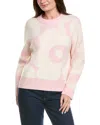 Marimekko Virtaus Wool Sweater In Pink
