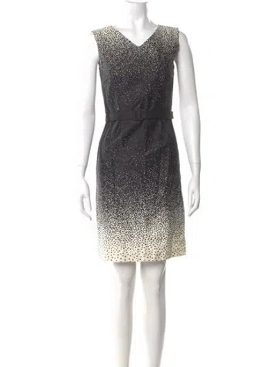 Pre-owned Marimekko V-neck Mini Dress In Multi