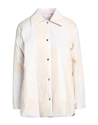 Marimekko Woman Jacket Ivory Size 8 Cotton In White