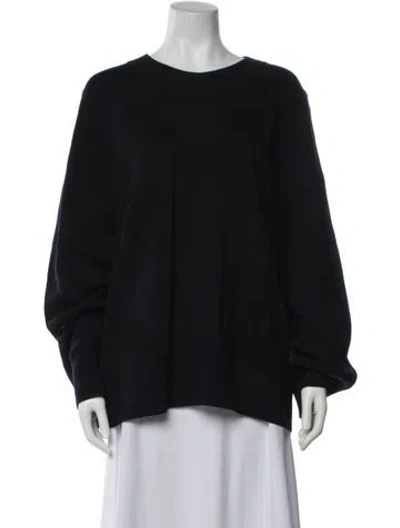 Pre-owned Marimekko Wool Crew Neck Sweater In Black