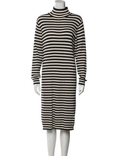 Pre-owned Marimekko Wool Midi Length Dress In White